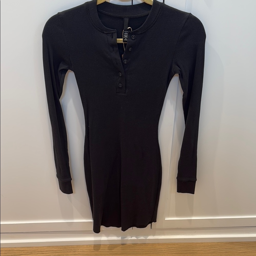 SKIMS Black Mini Dress